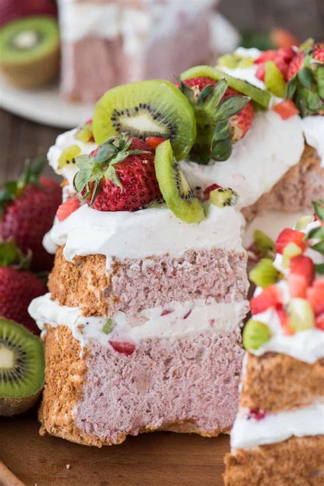 Strawberry Angel Food Cake