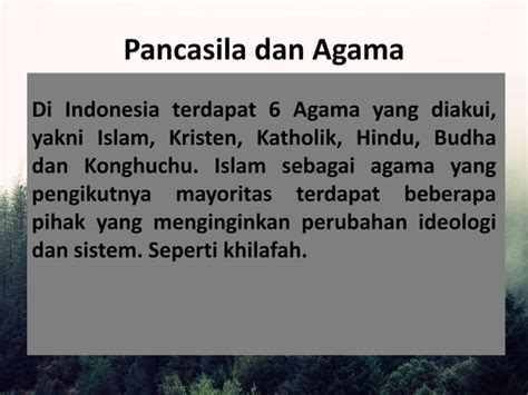 Indonesia Dengan Pancasila Dan Kebhinekaan Agama Ppt