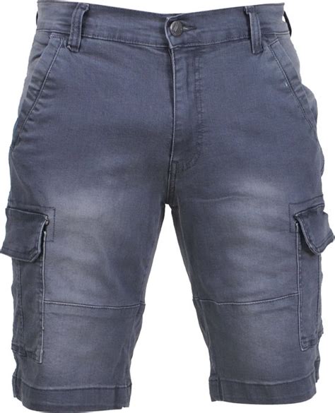 Brams Paris Short homme Cargo Stretch Modèle Jan Grijs bol