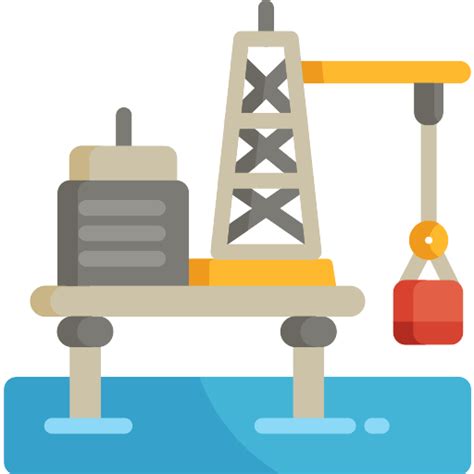 Oil Platform Gas Vector SVG Icon SVG Repo