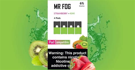 MR FOG PODS PACK OF 4 STRAWBERRY + KIWI