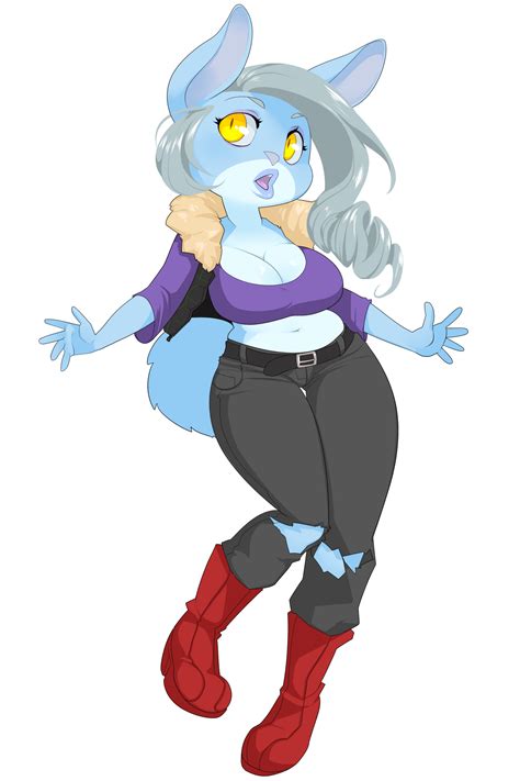 The Big Imageboard Tbib 5 Fingers Anthro Belt Big Breasts Blue Fur Boots Breasts Cleavage