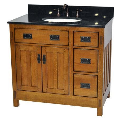 Sagehill Designs Ac Dn American Craftsman Oak Vanity Cabinet