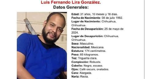 Sali De Su Casa En Chihuahuense Y Nunca Volvi Buscan A Luis Lira