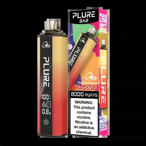 Pomegranate Ice Stardust Plure Bar Disposable Vape 8000 Puffs Vape Marley