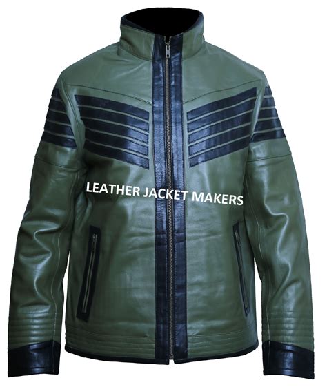 Mens Green Motorcycle Leather Jacket - Leather Jacket Makers