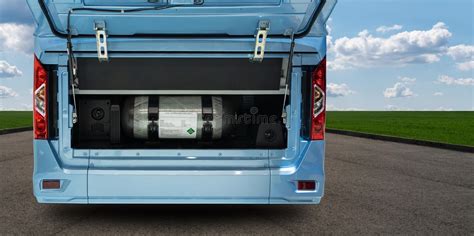 A hydrogen fuel cell bus. stock photo. Image of clean - 231216044