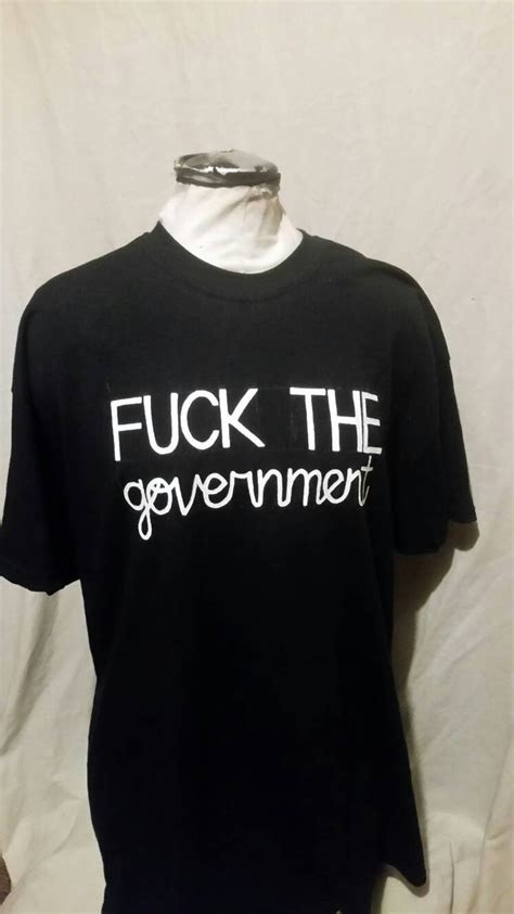 Fuck The Government Fuck The Government Anarchist Tee Etsy