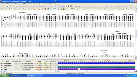 Red Hot Chili Peppers Californication Guitar Tab HD YouTube