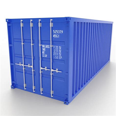 Shipping Container 20ft 3D Model CGTrader