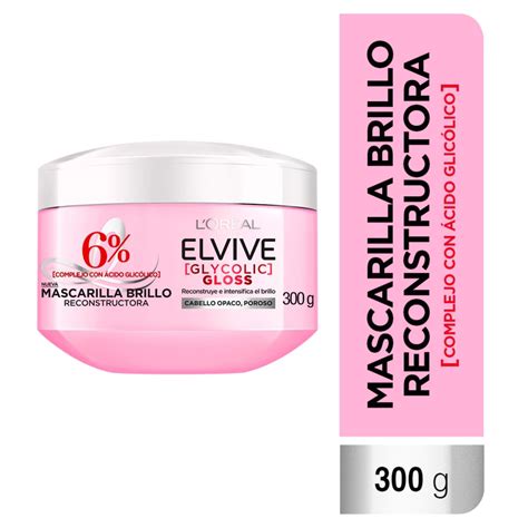 Comprar Mascarilla L´oréal Paris Elvive Glycolic Gloss 300 G Walmart Walmart Guatemala