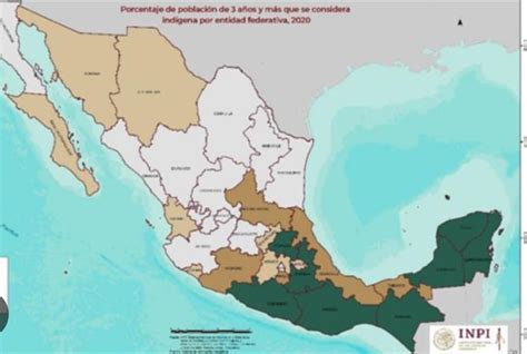 colorea el mapa los estados con mayor concentración de población