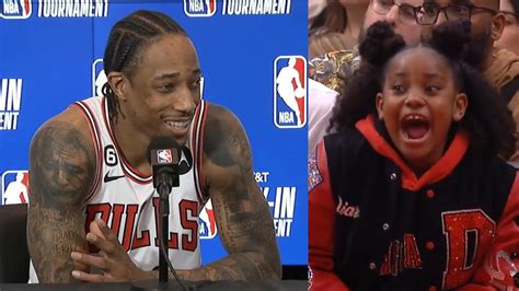 Demar Derozan Reacts To His Daughter Screaming At Raptors Players