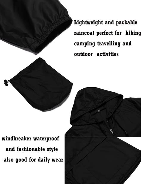 Buy Avoogue Raincoat Women Lightweight Waterproof Rain Jackets Packable