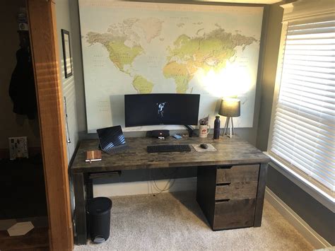 Diy Butcher Block Desk Build For Wfh Setup Rdiy