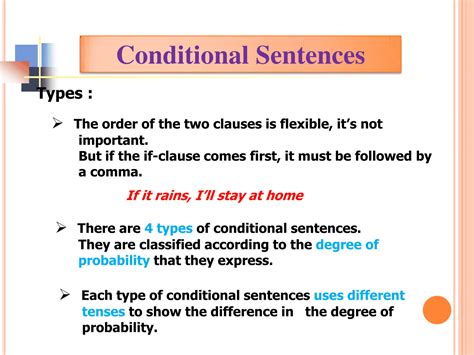 The Four Types of Conditionals in English - ESLBUZZ 