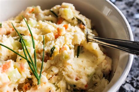 Traditional Mashed Potato Salad Lisa G Cooks