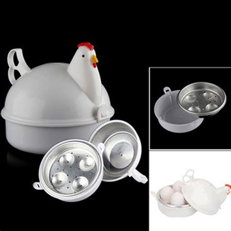 Microwave Egg Steaner Cooker Poacher No Piercing Boiler Soft Or Hard