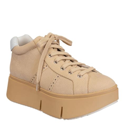 Naked Feet NAKED FEET Essex In Beige Platform High Top Sneakers