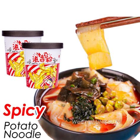 Instant Hot Spicy Potato Noodles Chewy Wide Glass Noodles Vermicelli G X Shopee Singapore