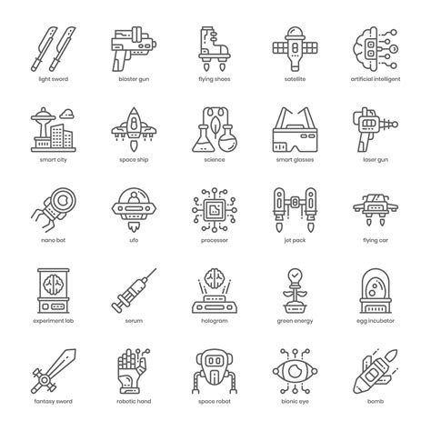 Science Fiction icon pack for your website design, logo, app, and user ...