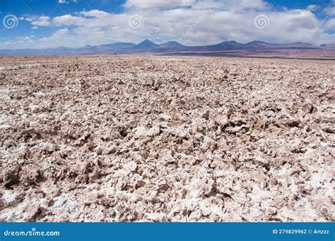 Salt flat Salar de Atacama stock photo. Image of rocks - 279829962