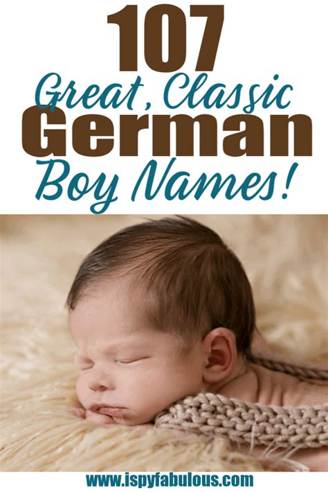 107 Great German Boy Names for your Little Gentleman - I Spy Fabulous