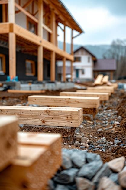 Constru O De Estrutura De Madeira Para A Fabrica O De Casas De