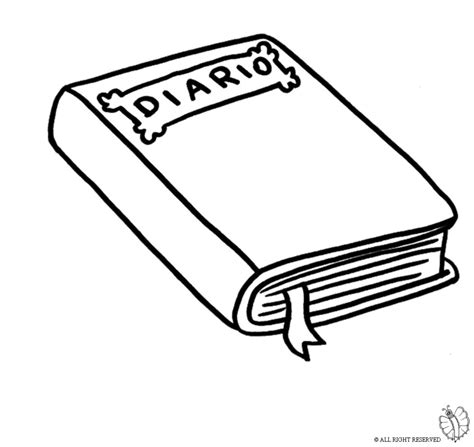 Stampa disegno di Diario da colorare