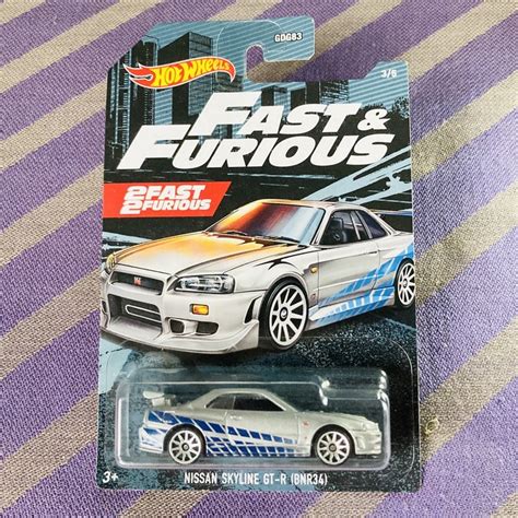 Hot Wheels Nissan Skyline Gt R R Gtr Fast And Furious Set Fnf Brian Jdm Not Bnr Premium Car