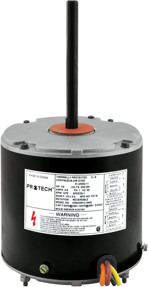 Amazon Protech Rheem Condenser Fan Motor Hp V Phase