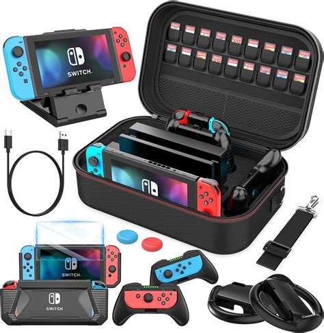 Mooroer Switch Zubeh R Kit Tasche F R Nintendo Switch In Switch