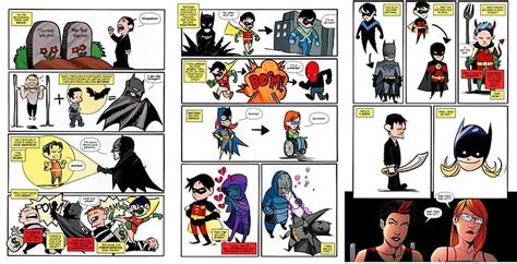 Hd Wallpaper Batman Batgirl Nightwing Red Hood Robin Dc Comics Wallpaper Flare