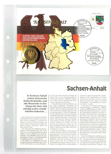 Sachsen Anhalt Wappen der Länder der BRD mit Beschreibung Kaufen auf