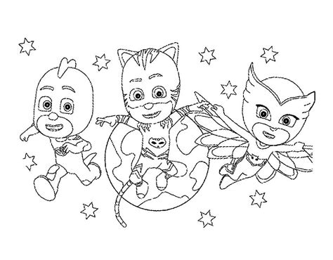 PJ Masks coloring pages. Print for free | WONDER DAY