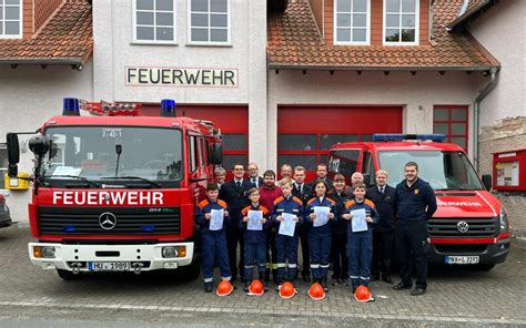 Abnahme Jugendflamme Stufe Freiwillige Feuerwehr Geislitz