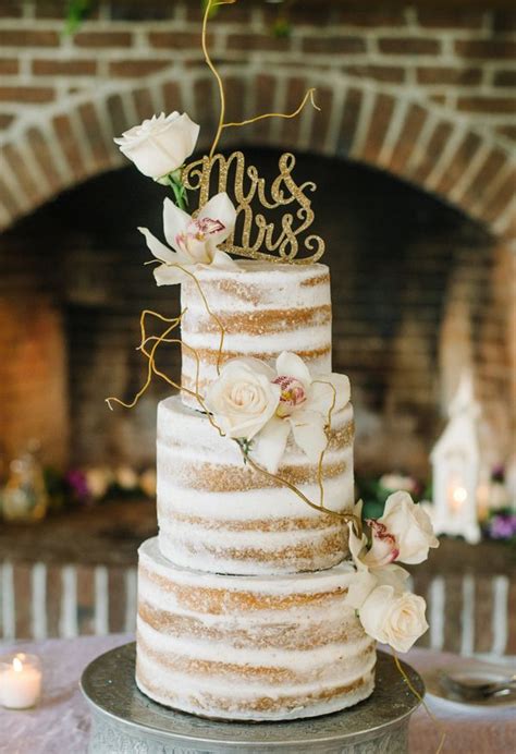 Best Images About Naked Rustic Wedding Cakes On Pinterest Wedding