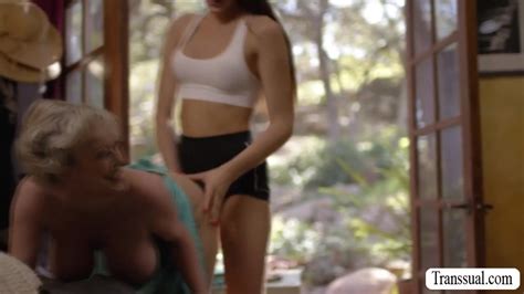 TS Neighbor Fucks MILF Wet Pie So Hard