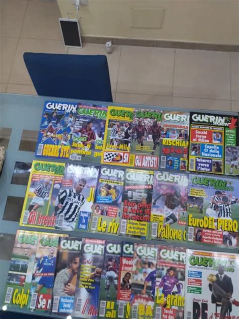 Lotto Riviste Guerin Sportivo Con Poster Juve Milan Eur