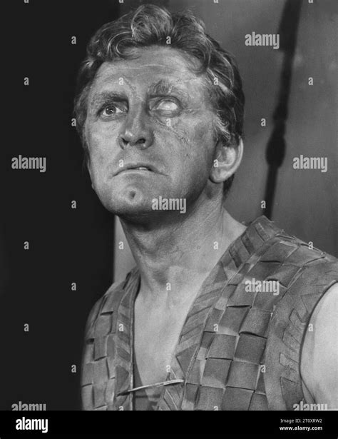 Kirk Douglas Make Up Test Portrait For His Role As Einar In The Vikings