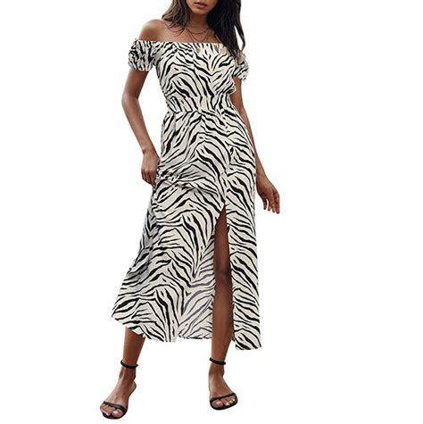 Afaz New Trading Ug Sommerkleid Gestreiftes Sommerkleid Für Damen Mit