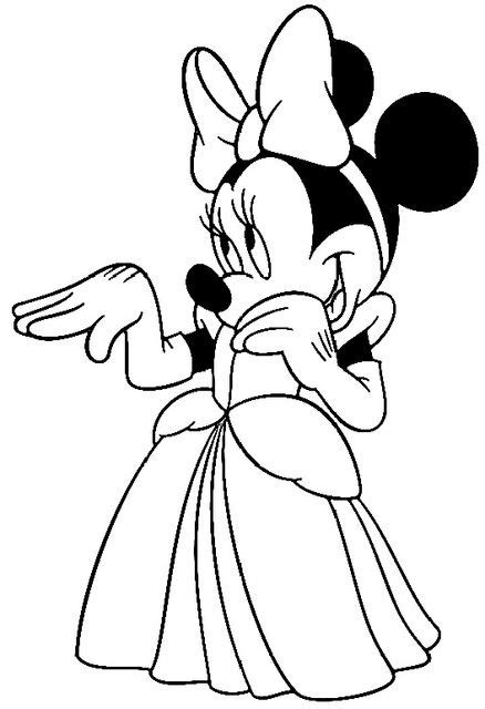 Minnie Mouse Princess Coloring Pages