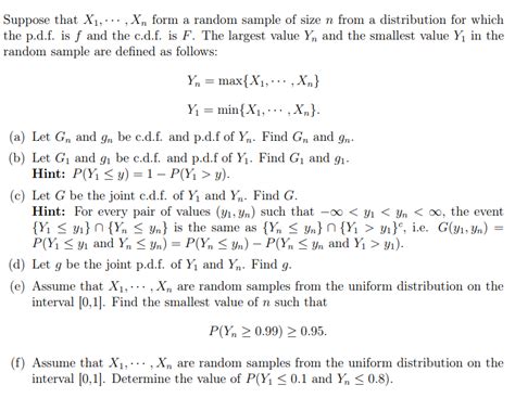 Suppose That X Xn Form A Random Sample Of Size N Chegg