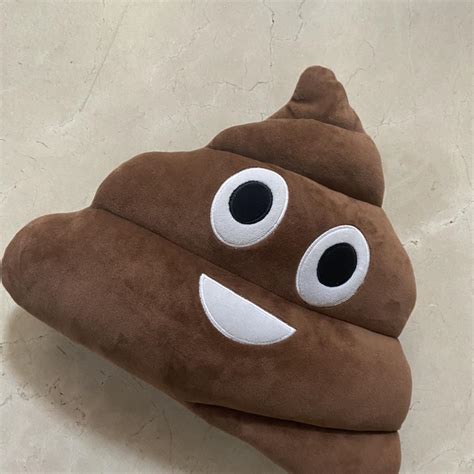 Poop emoji Pillow - 12 inches by 12 #poop #emoji... - Depop