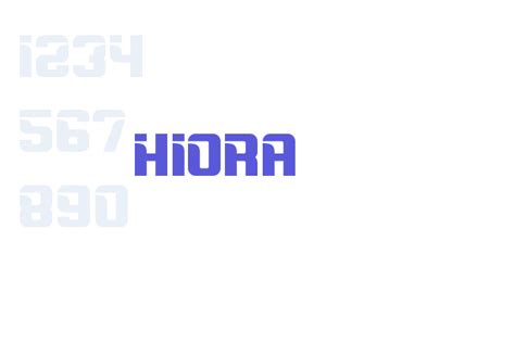 Hiora - Font Free Download Now