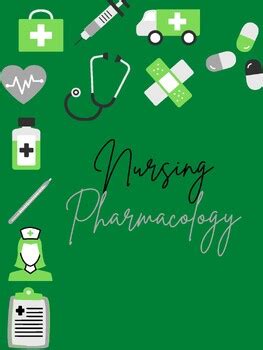 Pharmacology Binder Cover By Tawni Mincks Tpt