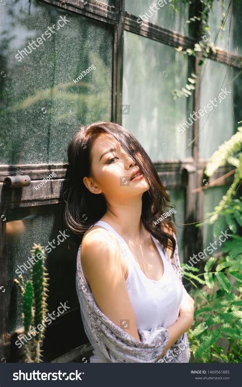 Women Wearing White Tank Top Nude Stock Photo Shutterstock