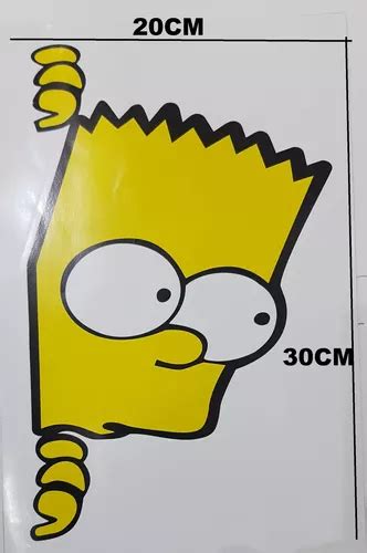 Adesivo Bart Simpsom Pra Caminh O Carro Tamanho X Cm