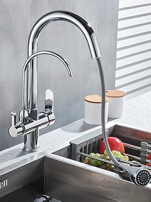 Onyzpily Ways Kitchen Taps Pure Water Filter Pull Down Swivel