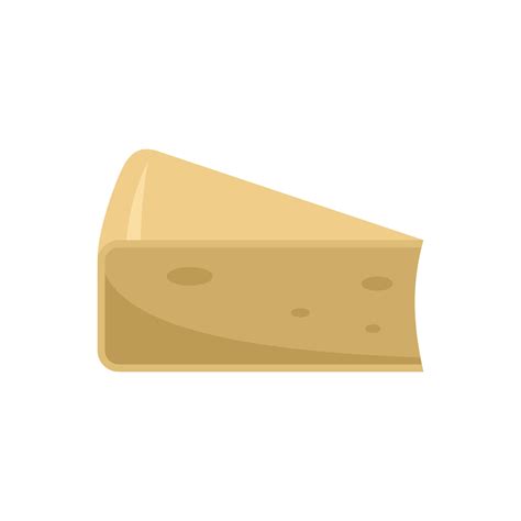 Cheese parmesan icon, flat style 17337788 Vector Art at Vecteezy